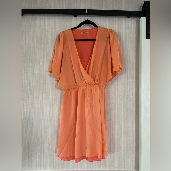 Alice + Olivia Mini Silk Dress - Picture 1 of 5